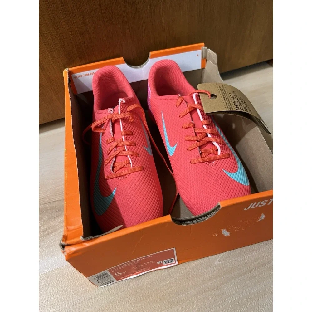 NEW Nike JR Vapor 16 Club FG/MG Ember Glow‎ Kids Youth Soccer FQ8286-800 5Y